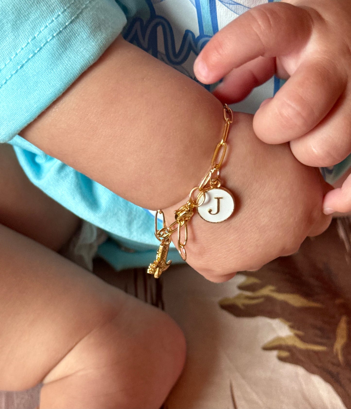 Gold Filled Kids/Baby Charm Bracelet