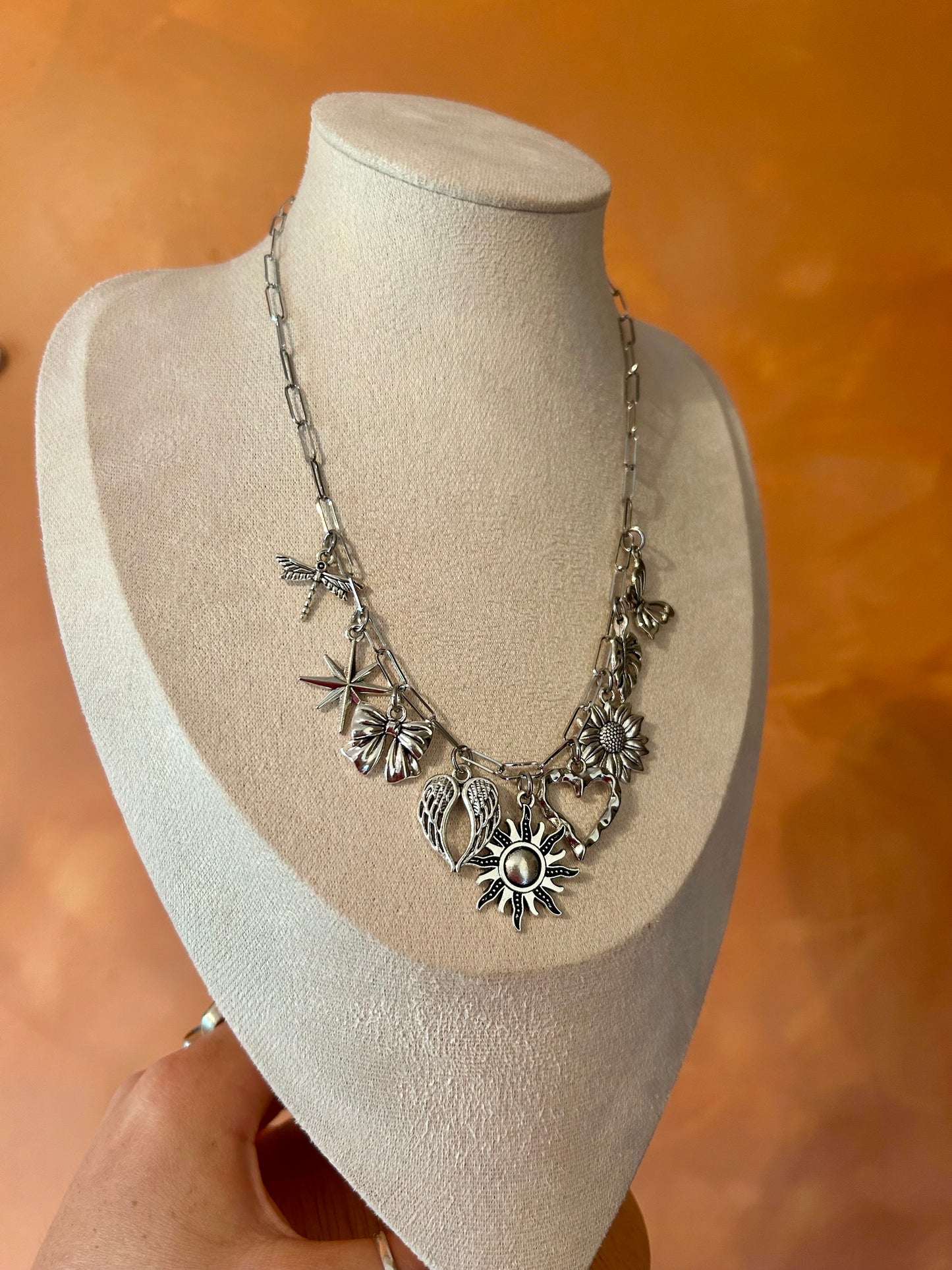 Stainless Steel Custom Charm Necklace